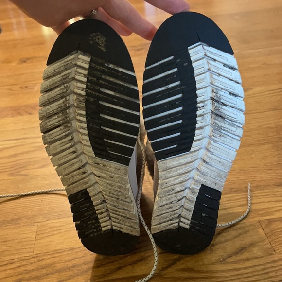 Cole Halan Wedge Hiker Boots - White - 8.5 - Picture 7 of 9